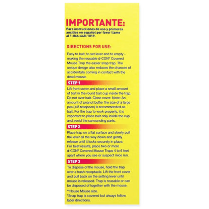 D-CON GUARANTEED TO KILL (MOUSE KILLED ONSIDE)