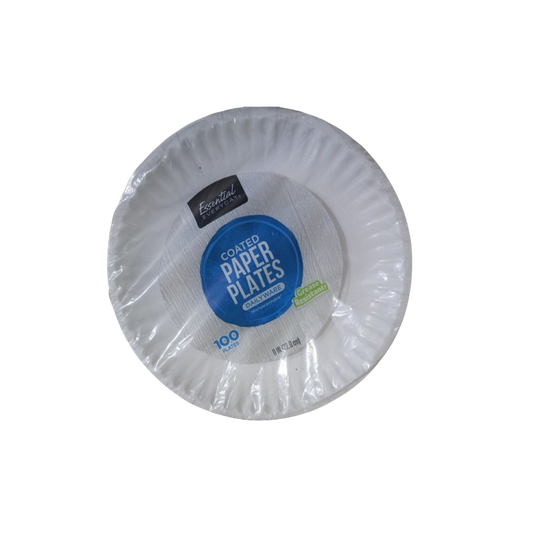 COATED PAPER PLATES (DAILYWARE) 100 PLATES