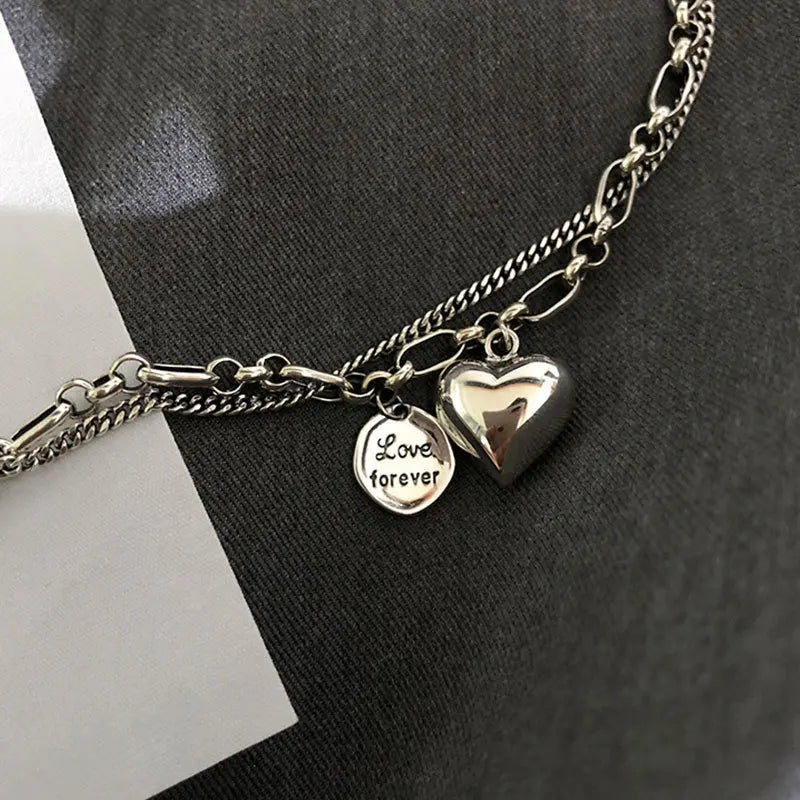 925 Sterling Silver Charms Bracelets For Women Fashion Retro Bracelet Valentine's Day Present Charm Bracelet
