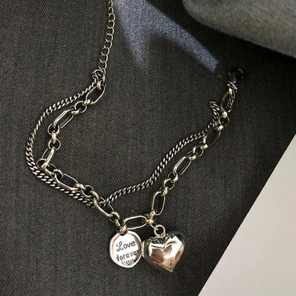 925 Sterling Silver Charms Bracelets For Women Fashion Retro Bracelet Valentine's Day Present Charm Bracelet
