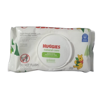HUGGIES NATURAL CARE (SENSITIVE & FRAGRANCE FREE)