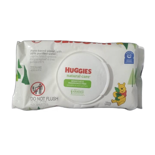 HUGGIES NATURAL CARE (SENSITIVE & FRAGRANCE FREE)