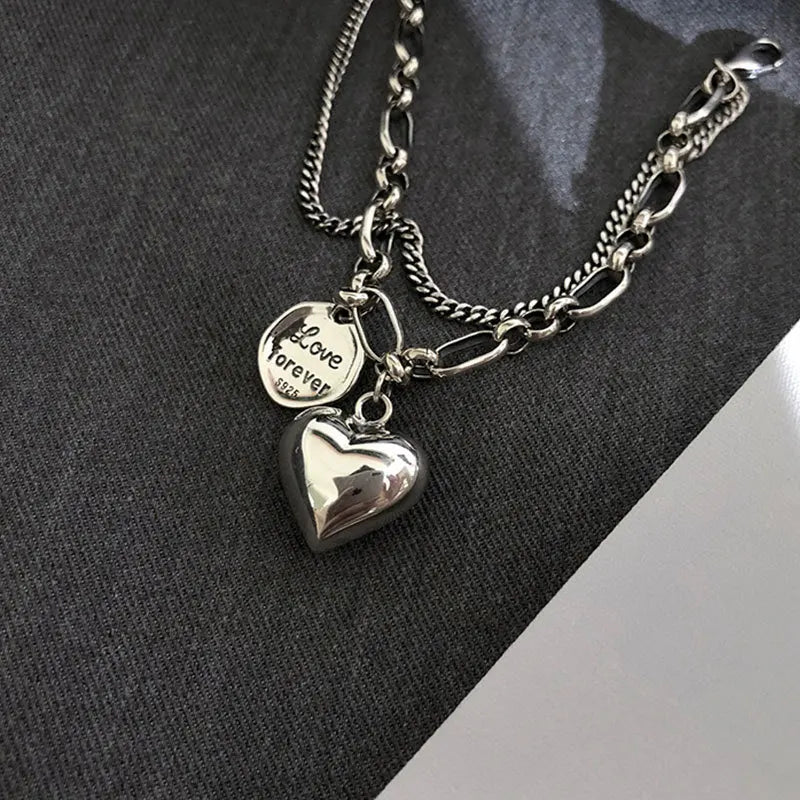 925 Sterling Silver Charms Bracelets For Women Fashion Retro Bracelet Valentine's Day Present Charm Bracelet