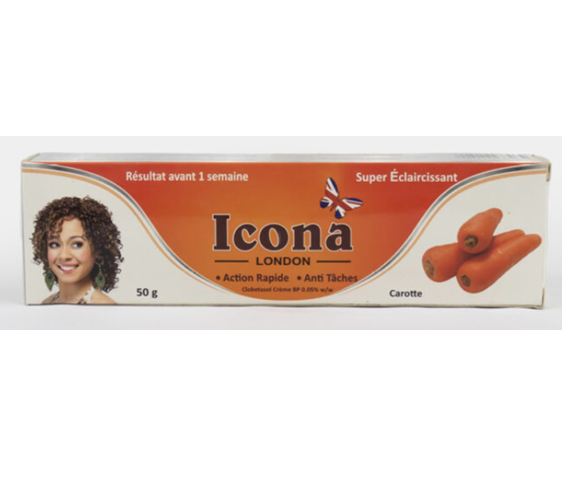 ICONA LONDON – Crème super éclaircissante à base de carotte