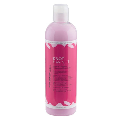 Aunt Jackie's Kids Knot Havin' It Leave-In Ultimate Detangling Hair Moisturizer for Naturally Curly, Coily and Wavy Hair,