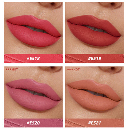 Pudaier Velvet Matte Liquid Lip Gloss Glaze Makeup Waterproof Long Lasting Non-Fade Non-Stick Lipgloss Make-up for Miss Women