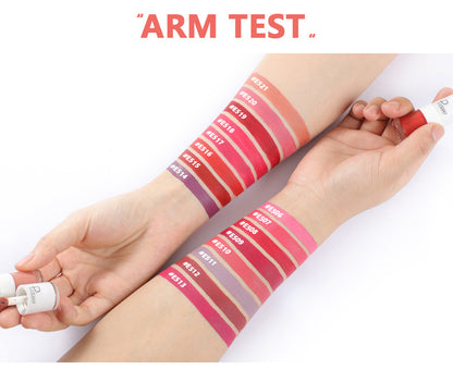 Pudaier Velvet Matte Liquid Lip Gloss Glaze Makeup Waterproof Long Lasting Non-Fade Non-Stick Lipgloss Make-up for Miss Women