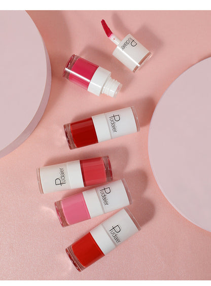 Pudaier Velvet Matte Liquid Lip Gloss Glaze Makeup Waterproof Long Lasting Non-Fade Non-Stick Lipgloss Make-up for Miss Women