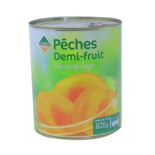 PECHES DEMI FRUIT AU  SIROP LÉGER