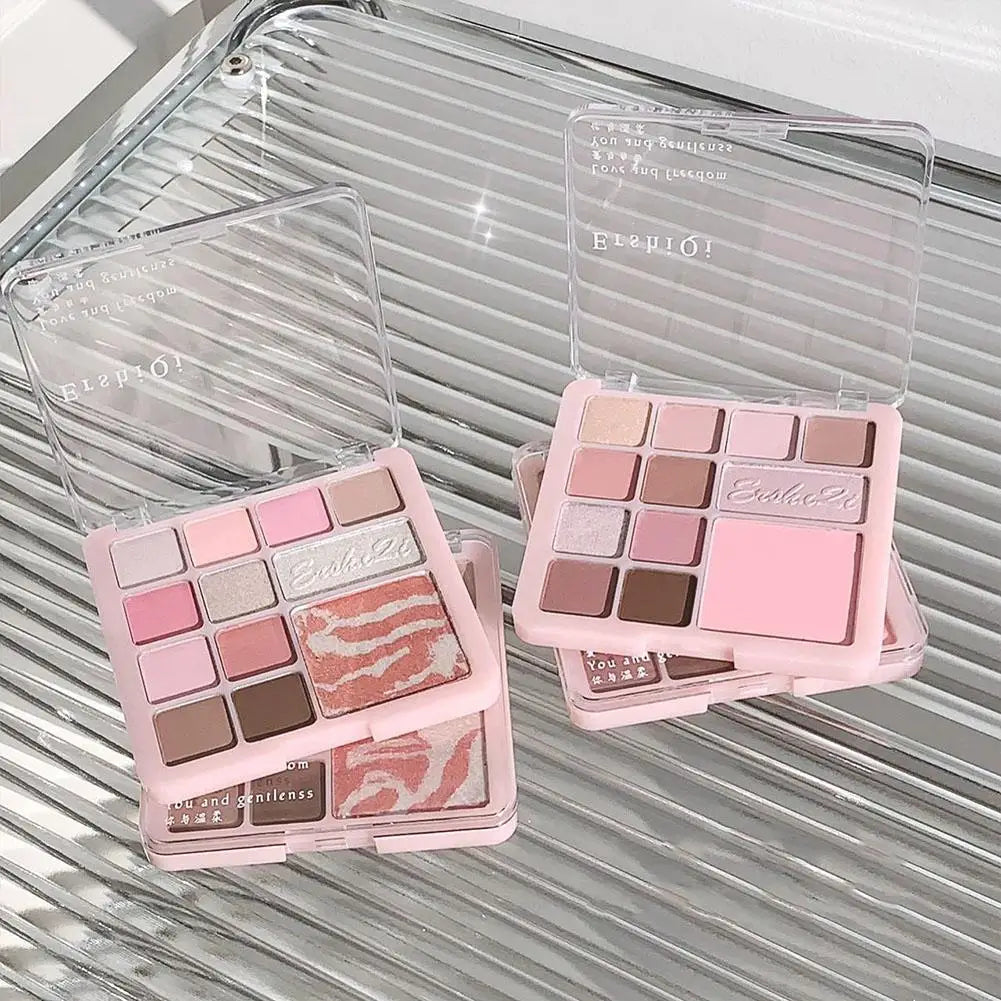 16Colors Pink Mist Eyeshadow Palette High Pigmented Shadow Makeup In Travel All Makeup Palette One Shadow Daily Eye Eye Y1H8
