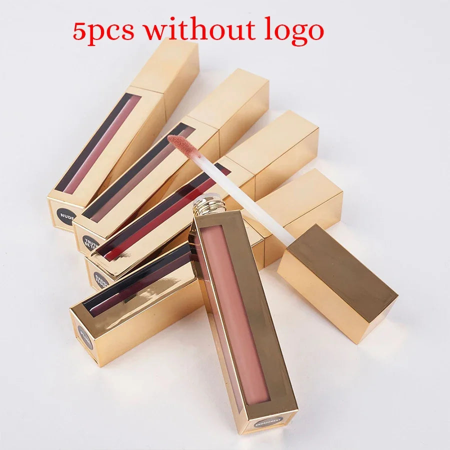 Waterproof High Color Private Label Lipstick Pigment Lip Glaze Long-lasting Moisturizer Lipgloss Custom Bulk Makeup Lips Tint