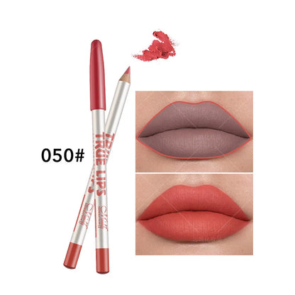 12 color Wood Lip Liner Pencil Long Lasting waterproof Matte Red Lip Pencil Lipstick Pencil Permanent Makeup Tattoo Accessories