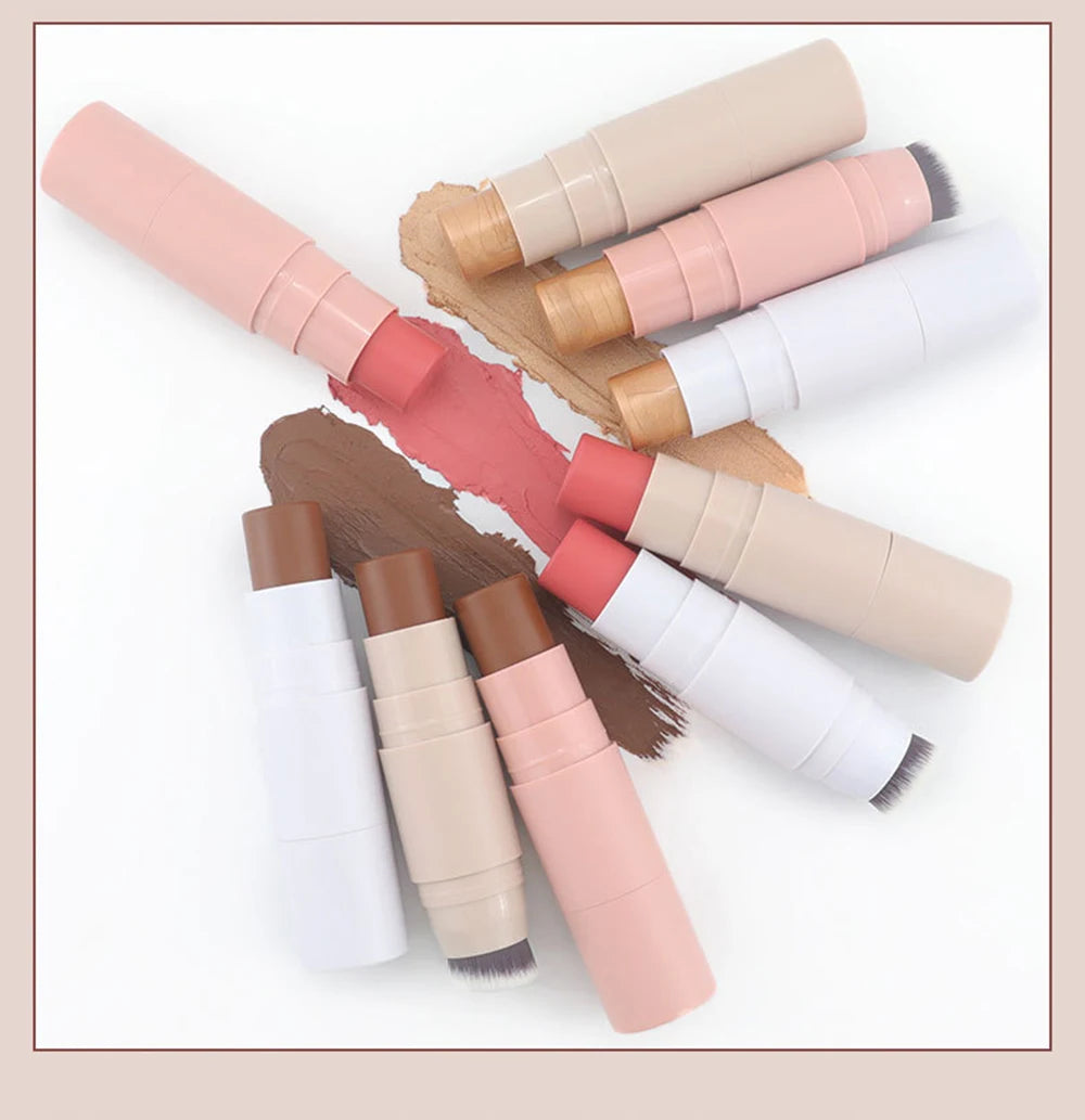 Private Label Blush Highlighter Concealer Stick Custom Bulk Long-lasting Non-fading Waterproof Covers Acne Marks Face Makeup