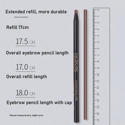 HAOZHUANG  8 Colors Pull Line Eyebrow Pencils with Soft Brush Waterproof Long Lasting Permanent Makeup Tattoo Accessories