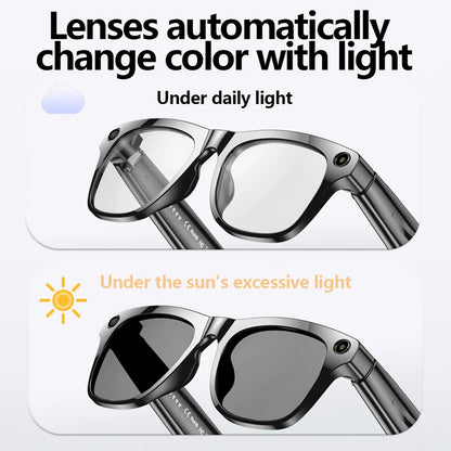 Xiaomi Mijia 4K HD Color Changing AI Smart Glasses Chat GPT 100MP Camera Bluetooth Call Voice Assistant  Control Smart Glasses