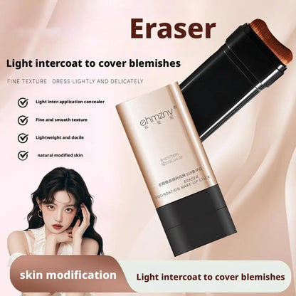 Balance Foundation Stick With Brush Makeup Stick Multi-Use Face Makeup And Contour Stick For Natural Matte Coverage