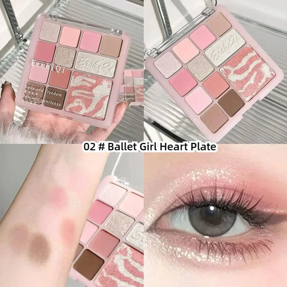 16Colors Pink Mist Eyeshadow Palette High Pigmented Shadow Makeup In Travel All Makeup Palette One Shadow Daily Eye Eye Y1H8