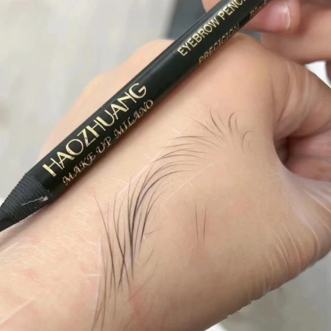 HAOZHUANG  8 Colors Pull Line Eyebrow Pencils with Soft Brush Waterproof Long Lasting Permanent Makeup Tattoo Accessories