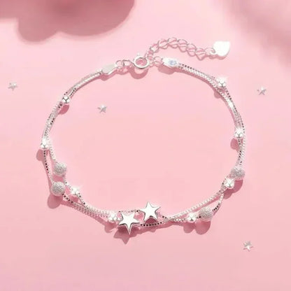 Luxury 925 Sterling Silver Bracelet for Woman Vintage Original Lucky Beads Ball Adjustable Bracelets Designer Party JeweleryGift
