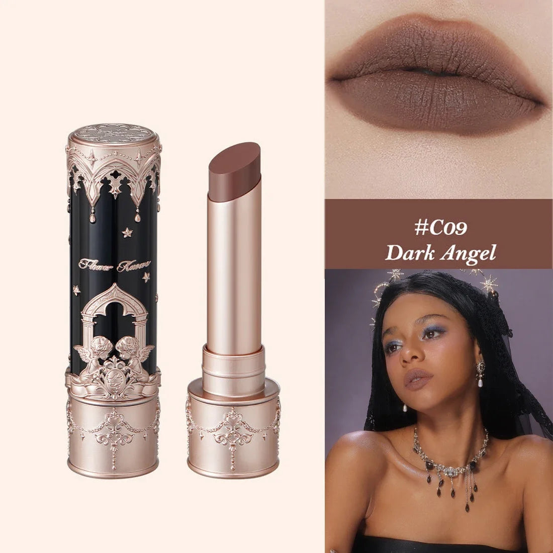 Flower Knows Little Angel Velvet Matte Lipstick Waterproof Long Lasting Soft Moisturizing Lip Gloss K Beauty Clean Girl Makeup