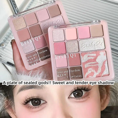 16Colors Pink Mist Eyeshadow Palette High Pigmented Shadow Makeup In Travel All Makeup Palette One Shadow Daily Eye Eye Y1H8