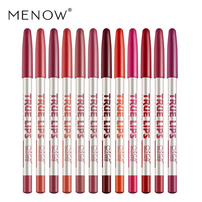 12 color Wood Lip Liner Pencil Long Lasting waterproof Matte Red Lip Pencil Lipstick Pencil Permanent Makeup Tattoo Accessories