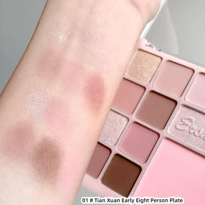 16Colors Pink Mist Eyeshadow Palette High Pigmented Shadow Makeup In Travel All Makeup Palette One Shadow Daily Eye Eye Y1H8