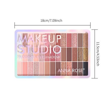 39 Color Eye Shadow Board, Matte Pearlescent, Sequins, A Multi-Purpose Plate, Waterproof Makeup Lasting