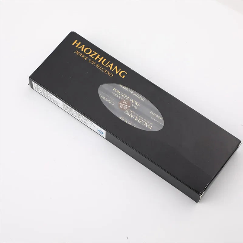 HAOZHUANG  8 Colors Pull Line Eyebrow Pencils with Soft Brush Waterproof Long Lasting Permanent Makeup Tattoo Accessories