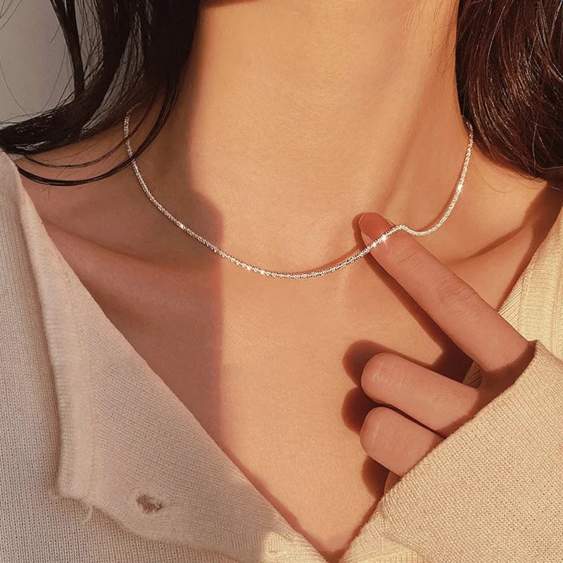 2023 New LOVE Vintage Olive Beads Chian Necklace For Women Girl Clavicle Choker Sexy Fashion Jewelry Gift Party collier