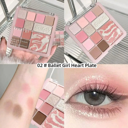 16Colors Pink Mist Eyeshadow Palette High Pigmented Shadow Makeup In Travel All Makeup Palette One Shadow Daily Eye Eye Y1H8