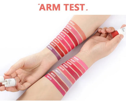 Pudaier Velvet Matte Liquid Lip Gloss Glaze Makeup Waterproof Long Lasting Non-Fade Non-Stick Lipgloss Make-up for Miss Women