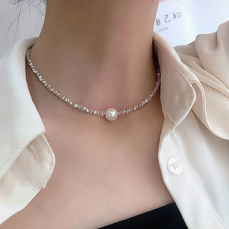 2023 New LOVE Vintage Olive Beads Chian Necklace For Women Girl Clavicle Choker Sexy Fashion Jewelry Gift Party collier