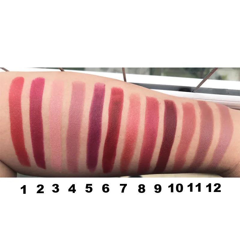 Double Ended Matte Lipstick Long Lasting Wateproof Lipsticks Brand Lip Makeup Cosmetics Dark Red Lips Liner Pencil Beauty