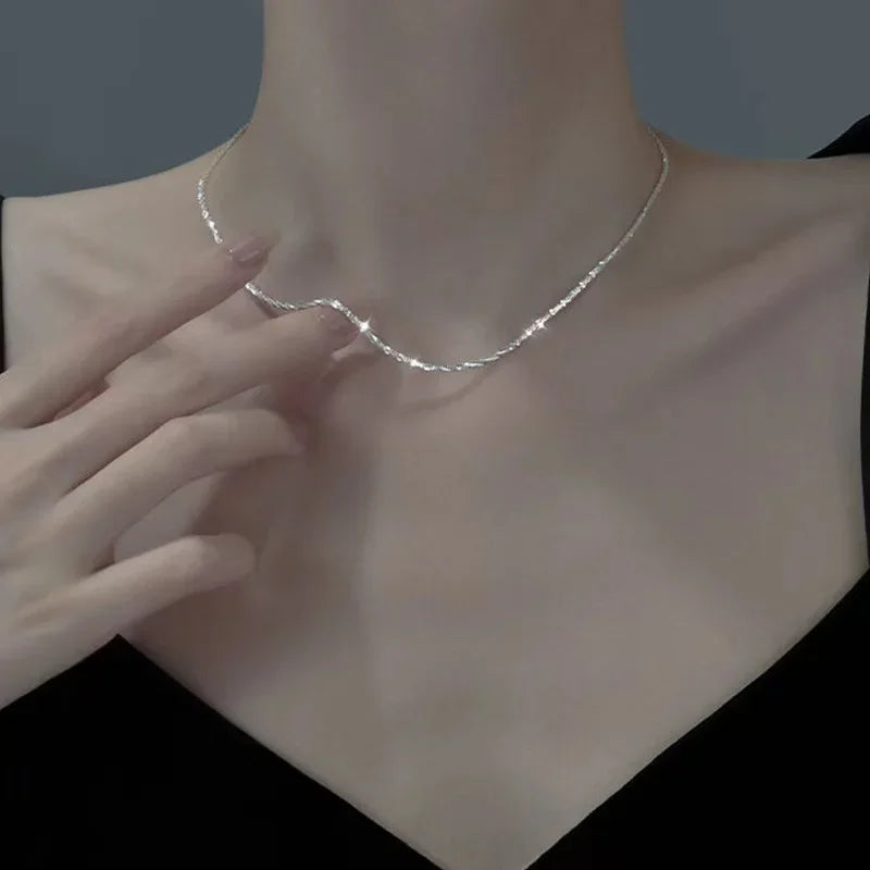 New Fashion Stainless Steel Peach Heart Pendant Y-Shaped Chain Tassel Necklace Women's High Quality Jewelry Party Gift Wholesale