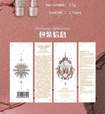 Flower Knows Little Angel Velvet Matte Lipstick Waterproof Long Lasting Soft Moisturizing Lip Gloss K Beauty Clean Girl Makeup