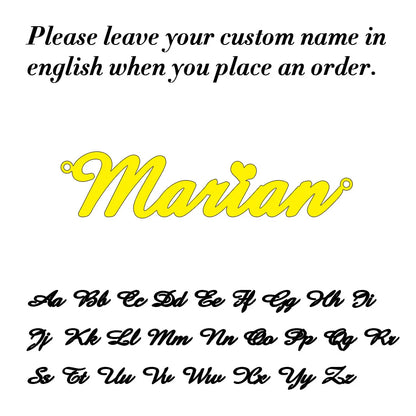 Custom Name Necklace for Women Personalised Cursive Letter Pendant Stainless Steel Jewelry Men Chain Choker Collar Personalizado