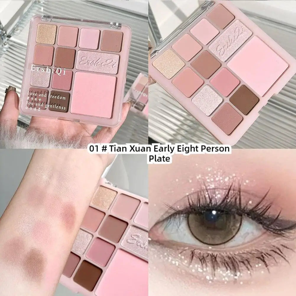 16Colors Pink Mist Eyeshadow Palette High Pigmented Shadow Makeup In Travel All Makeup Palette One Shadow Daily Eye Eye Y1H8