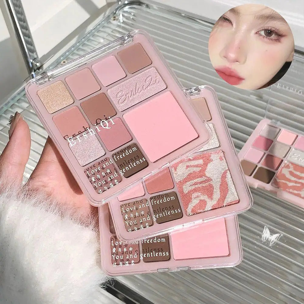 16Colors Pink Mist Eyeshadow Palette High Pigmented Shadow Makeup In Travel All Makeup Palette One Shadow Daily Eye Eye Y1H8