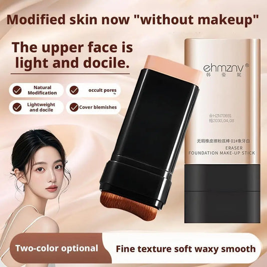 Balance Foundation Stick With Brush Makeup Stick Multi-Use Face Makeup And Contour Stick For Natural Matte Coverage