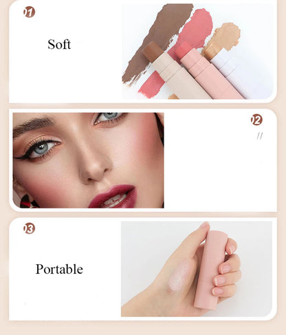 Private Label Blush Highlighter Concealer Stick Custom Bulk Long-lasting Non-fading Waterproof Covers Acne Marks Face Makeup