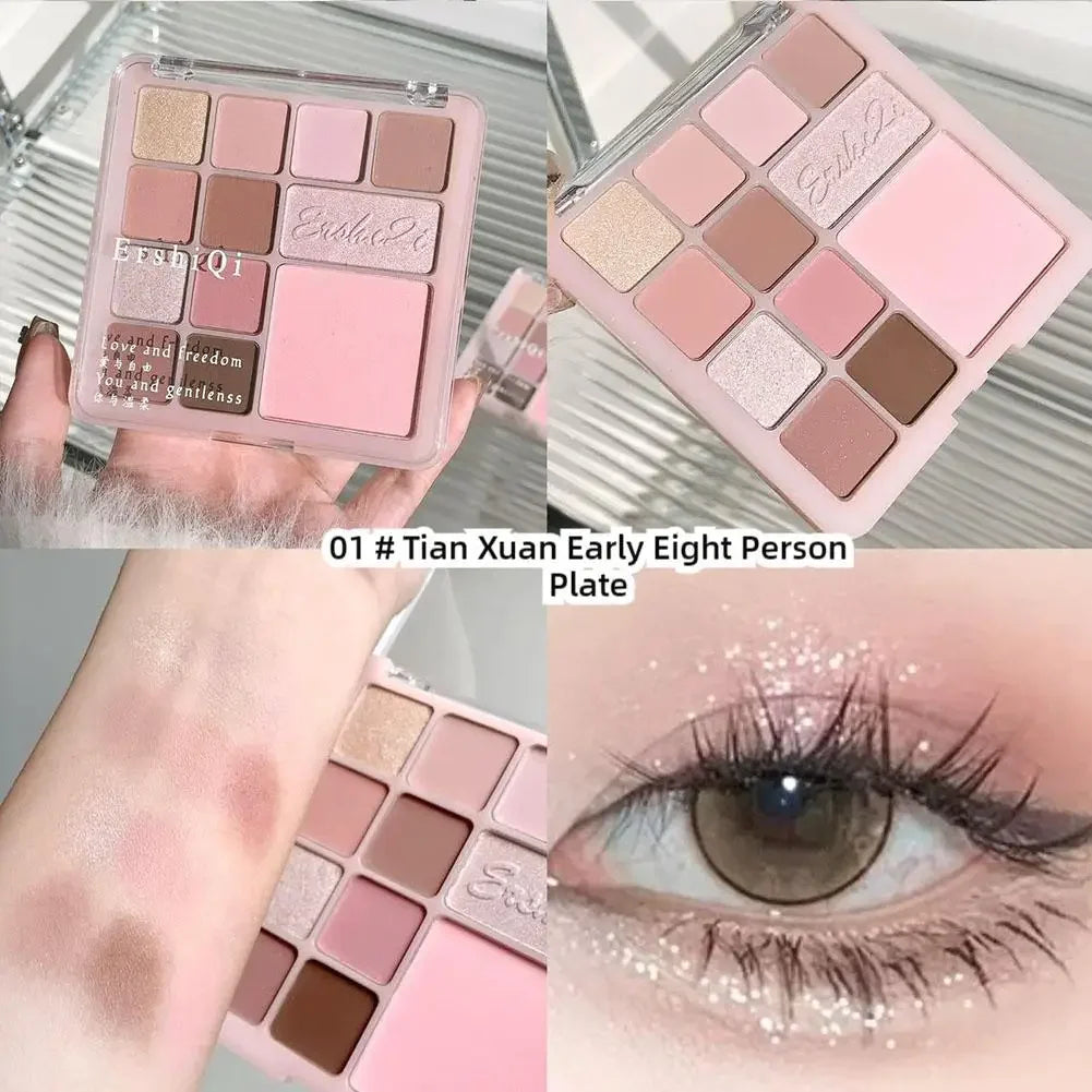 16Colors Pink Mist Eyeshadow Palette High Pigmented Shadow Makeup In Travel All Makeup Palette One Shadow Daily Eye Eye Y1H8