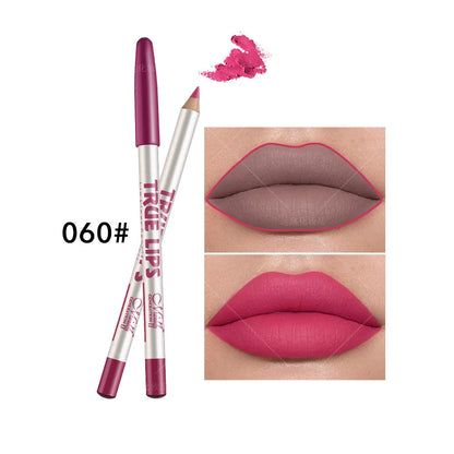 12 color Wood Lip Liner Pencil Long Lasting waterproof Matte Red Lip Pencil Lipstick Pencil Permanent Makeup Tattoo Accessories