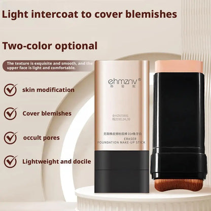 Balance Foundation Stick With Brush Makeup Stick Multi-Use Face Makeup And Contour Stick For Natural Matte Coverage