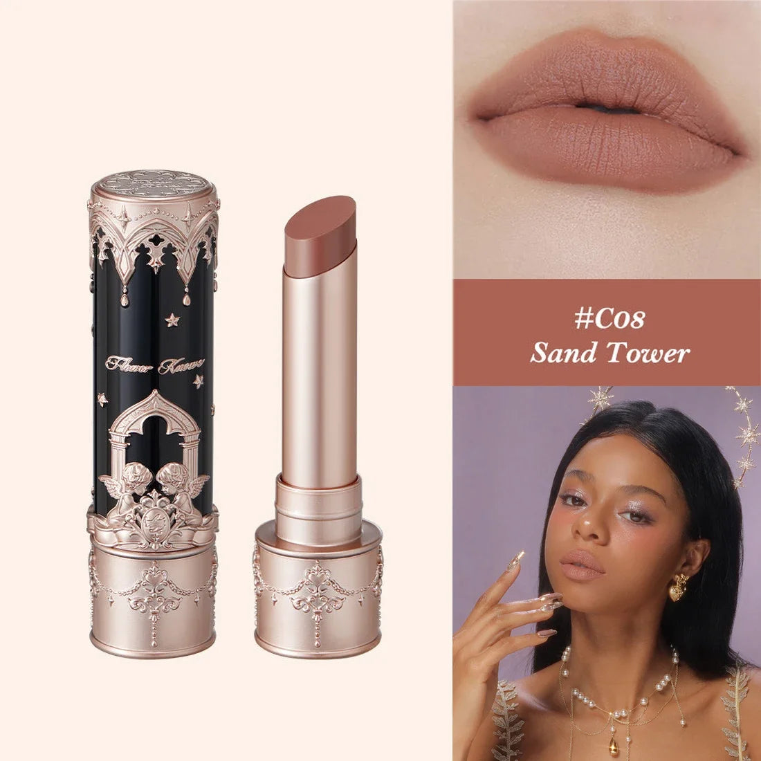 Flower Knows Little Angel Velvet Matte Lipstick Waterproof Long Lasting Soft Moisturizing Lip Gloss K Beauty Clean Girl Makeup