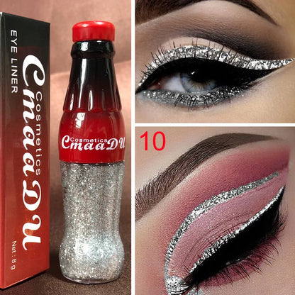 12 Colors Glitter Liquid Eyeliner Diamond Durable Waterproof Long Lasting Shiny Sequins Eye Pencil Makeup Beauty Tool maquiagem