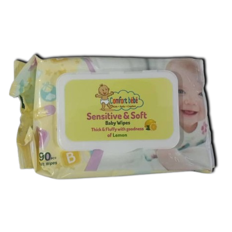 BABY WIPES, CONFORT BÉBÉ , SENSITIVE & SOFT (90 PCS)