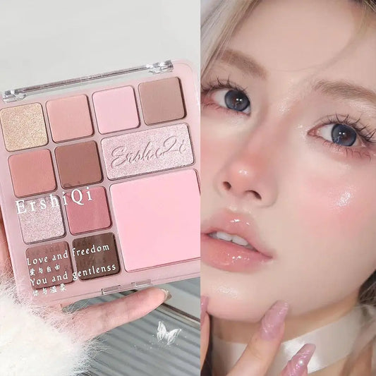 16Colors Pink Mist Eyeshadow Palette High Pigmented Shadow Makeup In Travel All Makeup Palette One Shadow Daily Eye Eye Y1H8