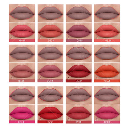 12 color Wood Lip Liner Pencil Long Lasting waterproof Matte Red Lip Pencil Lipstick Pencil Permanent Makeup Tattoo Accessories