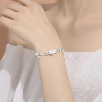 Luxury 925 Sterling Silver Bracelet for Woman Vintage Original Lucky Beads Ball Adjustable Bracelets Designer Party JeweleryGift
